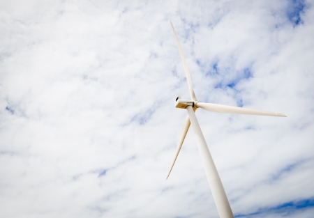 Wind turbines in a wind farm in rural Australia