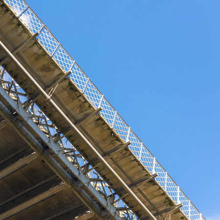 Abstract of the underside of a bridge spanning the Murray River