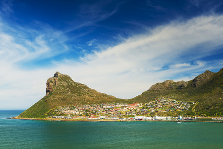 Sentinel peak in Hout Bay near Cape Town, South Africaの写真素材