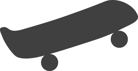 Simple skateboard icon vectorのイラスト素材