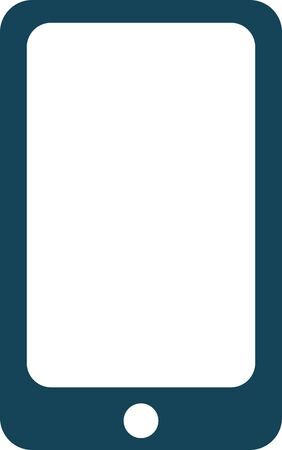 Simple icon of tablet or smartphone in vectorのイラスト素材