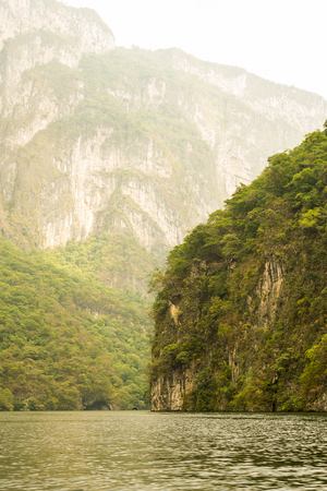 Beautiful view of river in Sumidero Canyon Chiapas, Mexicoの写真素材