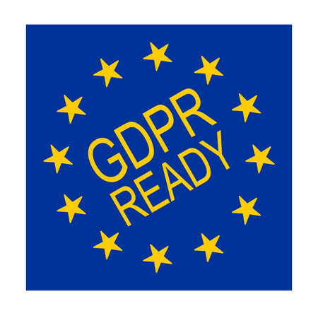 General Data Protection Regulation or GDPR concept with European Union or EU stars