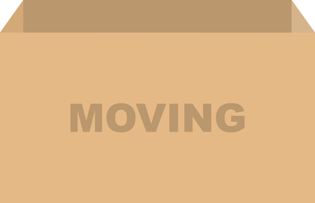 Cardboard box vector for moving conceptのイラスト素材