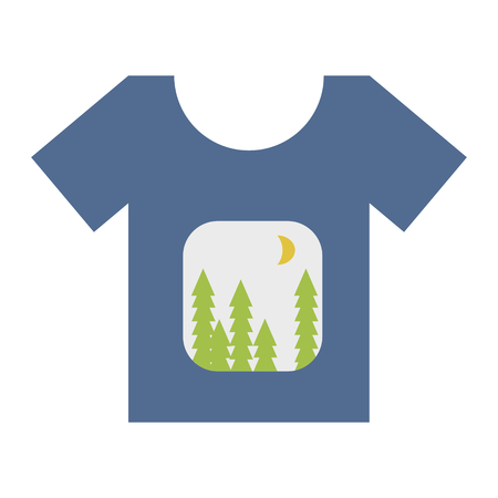 Simple T shirt design for print on demand concept in vectorのイラスト素材