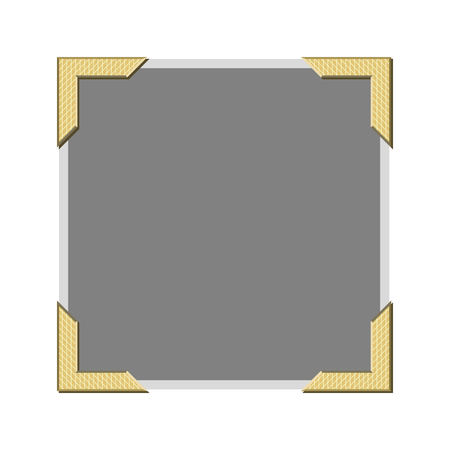 Vintage vector style photos corners to hold photo edges in a photo albumのイラスト素材