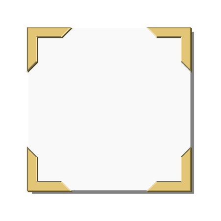 Vintage vector style photos corners to hold photo edges in a photo albumのイラスト素材
