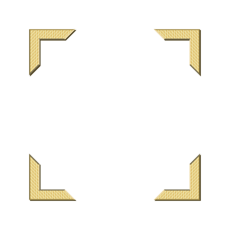 Vintage vector style photos corners to hold photo edges in a photo albumのイラスト素材