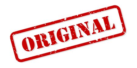 Original red rubber stamp vector isolatedのイラスト素材