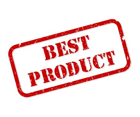 Best product red rubber stamp vector isolatedのイラスト素材