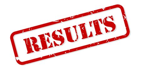 Results red rubber stamp vector isolatedのイラスト素材
