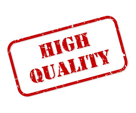 High quality red rubber stamp vector isolatedのイラスト素材