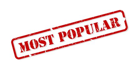 Most popular red rubber stamp vector isolatedのイラスト素材
