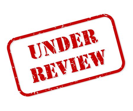 Under review red rubber stamp vector isolatedのイラスト素材