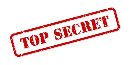 Top secret red rubber stamp vector isolatedのイラスト素材