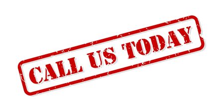 Call us today red rubber stamp vector isolatedのイラスト素材