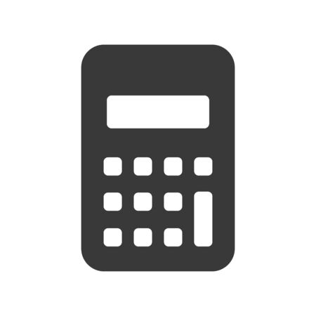 Calculator icon in simple vector formatのイラスト素材