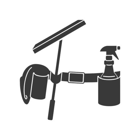 Window cleaning or washing belt icon in vectorのイラスト素材