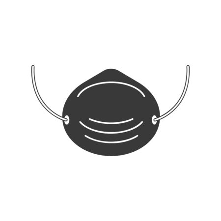 Dust mask icon for personal protection in vectorのイラスト素材