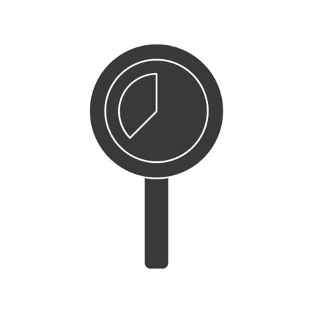 Magnifying glass icon vector isolatedのイラスト素材