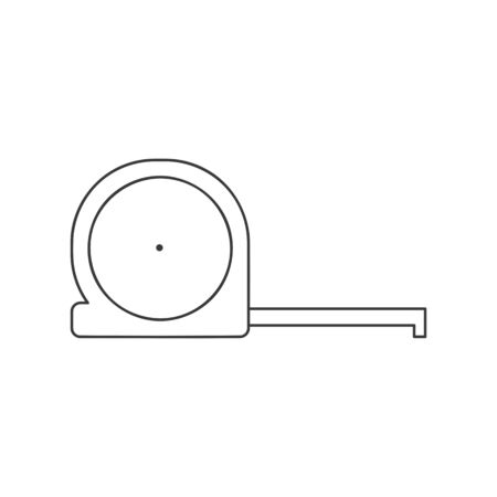 Tape measure icon vector isolatedのイラスト素材
