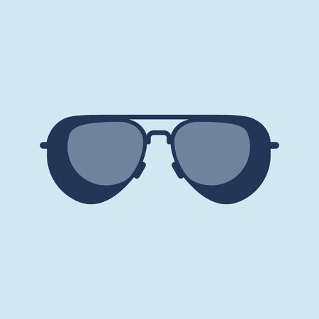 Classic sunglasses icon vector in flat designの写真素材