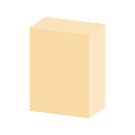 Blank cereal box icon vectorのイラスト素材