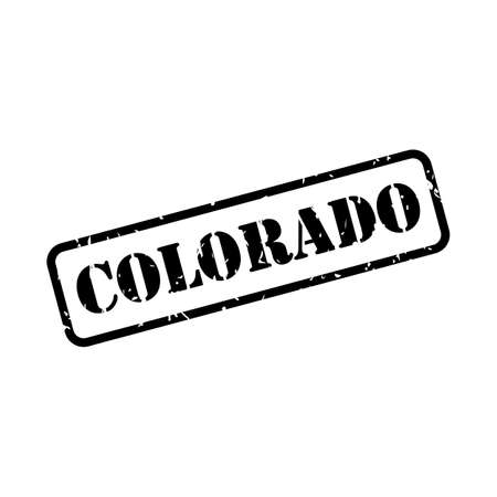 Colorado sign in rubber stamp style vectorのイラスト素材