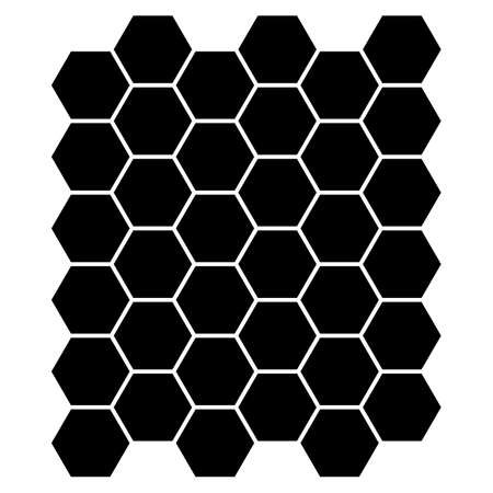 Honeycomb pattern of hexagon shapes in vectorのイラスト素材