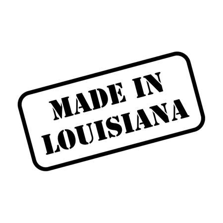 Made in Louisiana state sign in rubber stamp style vectorのイラスト素材
