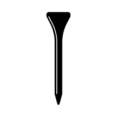 Golf tee for teeing off in vectorのイラスト素材