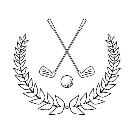 Design for a golf club tournament or championship in vectorのイラスト素材