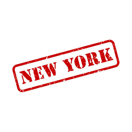 New York sign in stamp style vectorのイラスト素材