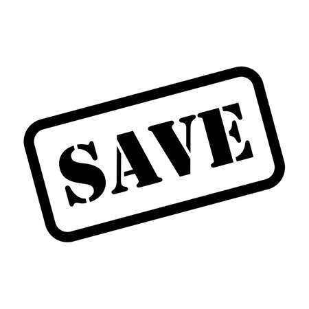 Save sign in rubber stamp style vectorのイラスト素材