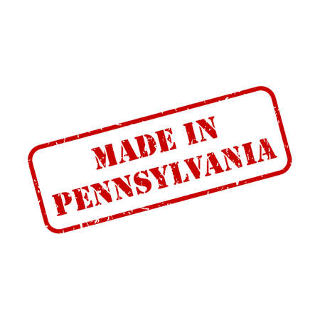 Made in Pennsylvania state sign in rubber stamp style vectorのイラスト素材