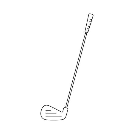 Golf club or iron in vectorのイラスト素材