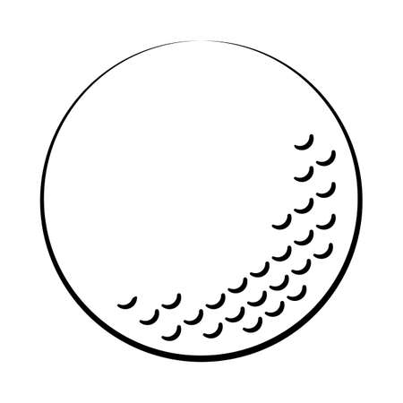 Golf ball detail in vectorのイラスト素材