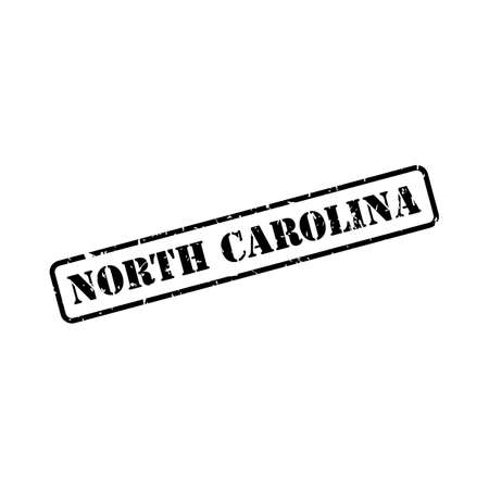 North Carolina sign in stamp style vectorのイラスト素材