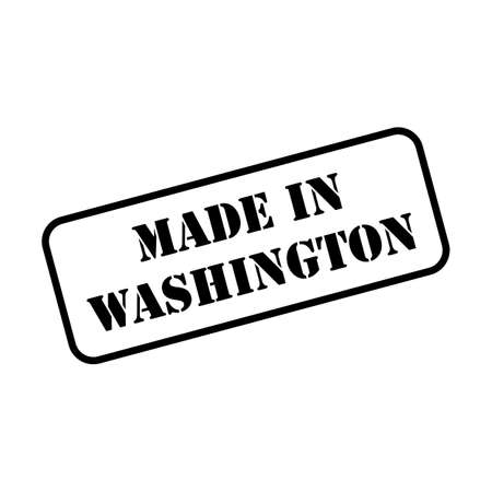 Made in Washington state sign in rubber stamp style vectorのイラスト素材