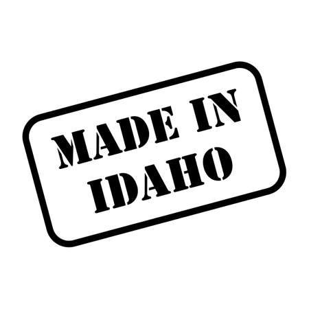 Made in Idaho state sign in rubber stamp style vectorのイラスト素材