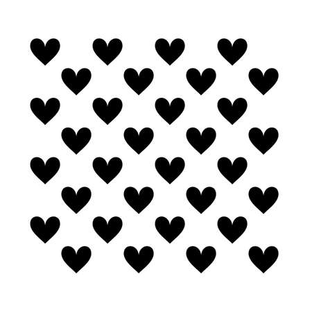 Love heart shape in repeating pattern vectorのイラスト素材