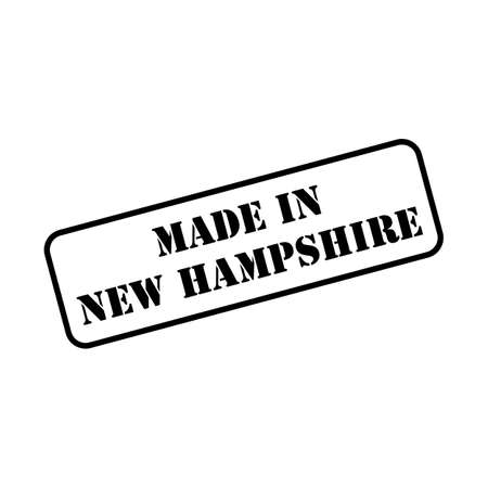 Made in New Hampshire state sign in rubber stamp style vectorのイラスト素材