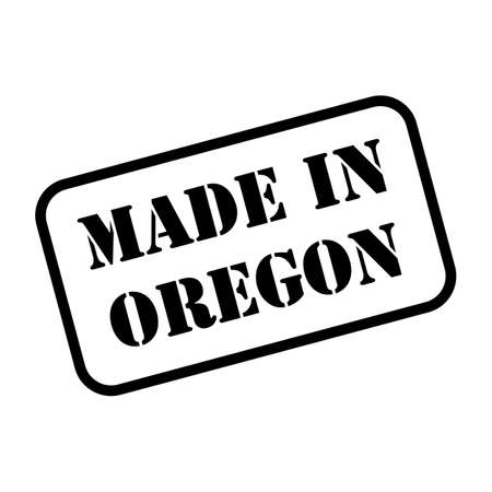 Made in Oregon state sign in rubber stamp style vectorのイラスト素材