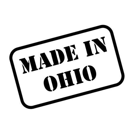 Made in Ohio state sign in rubber stamp style vectorのイラスト素材