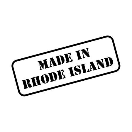 Made in Rhode Island state sign in rubber stamp style vectorのイラスト素材