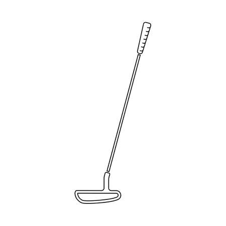 Golf club putter in vectorのイラスト素材