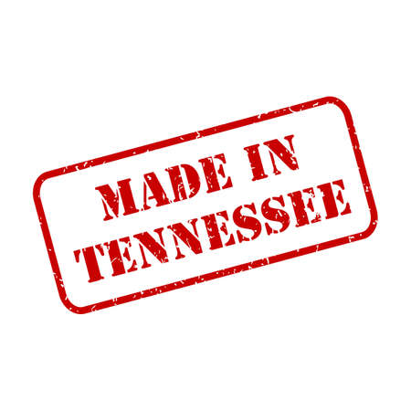 Made in Tennessee state sign in rubber stamp style vectorのイラスト素材