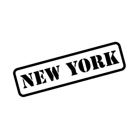 New York sign in stamp style vectorのイラスト素材