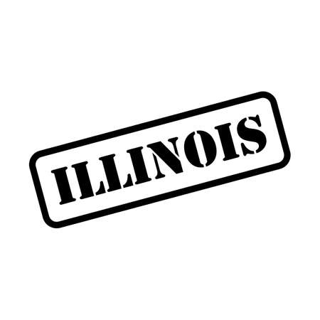 Illinois sign in rubber stamp style vectorのイラスト素材