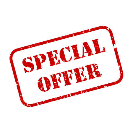 Special offer sign in rubber stamp style vectorのイラスト素材